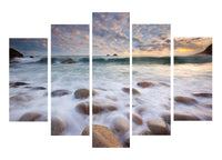 Down The Water #3 - 5 Panel Canvas Print - 5 Panel Canvas Wall Art