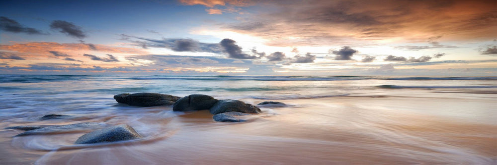 Clear Ocean - Photography Print on Canvas - Canvas Panoramic Wall Art