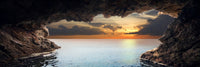 Sea Cave - Photography Print on Canvas - Canvas Panoramic Wall Art