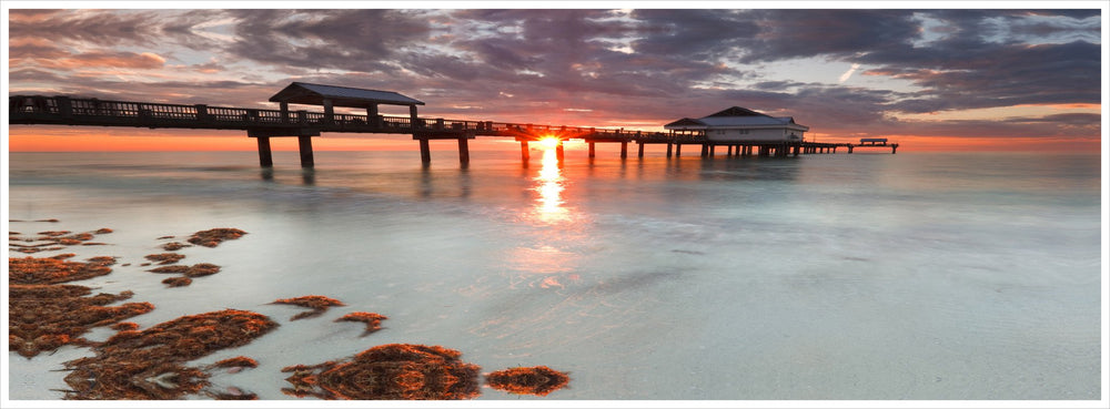 Maldives Pier - Photography Print on Canvas - Canvas Panoramic Wall Art