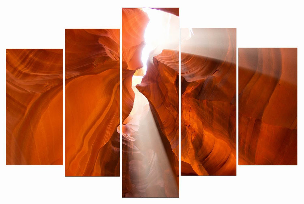 Antelope Cave - 5 Panel Canvas Print - 5 Panel Canvas Wall Art