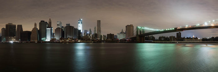 Lower N.Y.C #2 - Photography Print on Canvas - Canvas Panoramic Wall Art