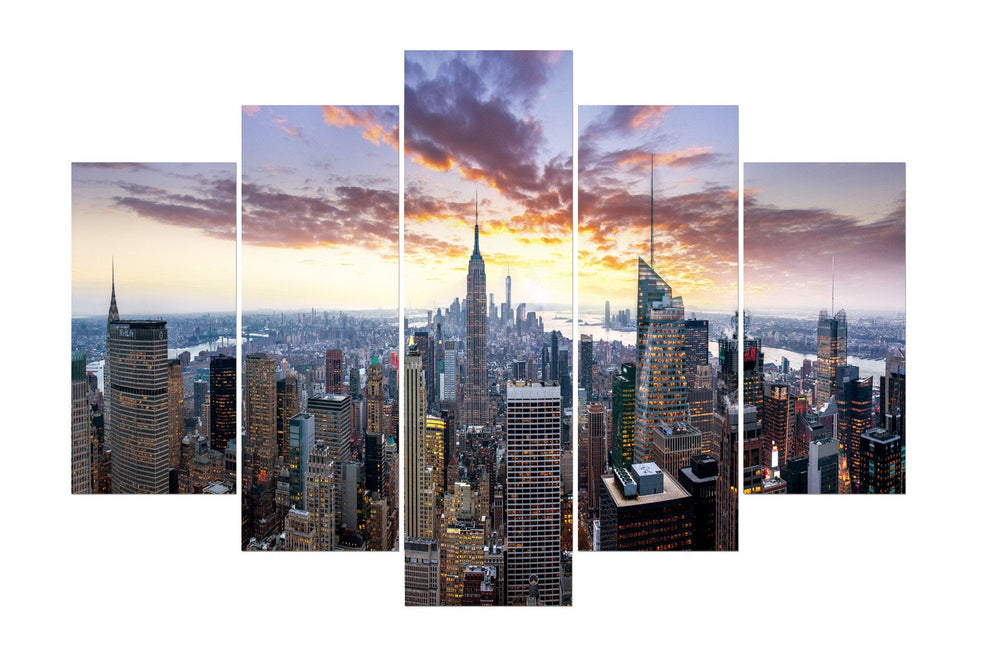 NYC Skyline (HD Canvas 5-Panel)