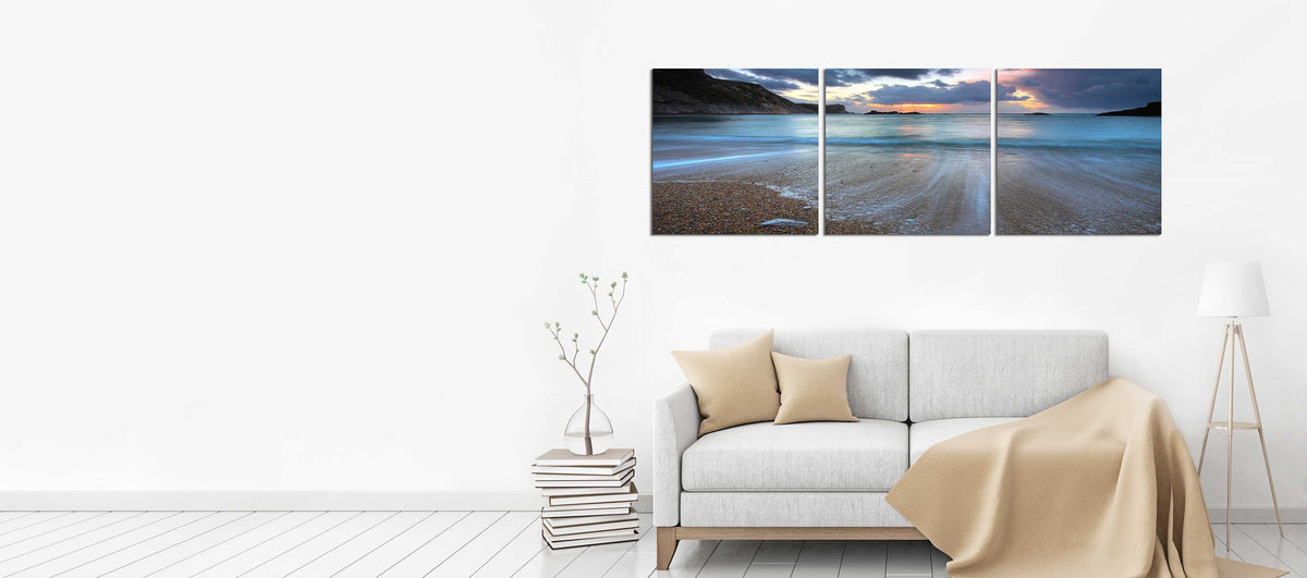 Receding Tide at Sunset