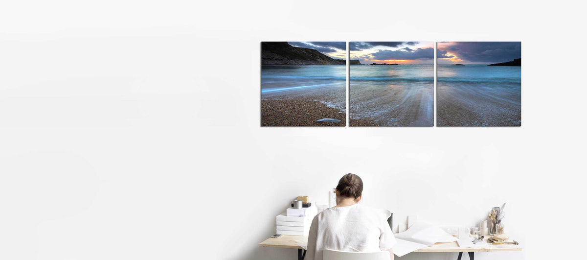 Receding Tide at Sunset