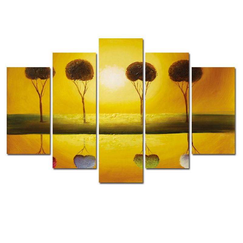 Yellow Sun - Photography Triptych Print - 3 Panel Landscape Photography