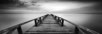 Pier in Chrome - Photography Print on Canvas - Canvas Panoramic Wall Art