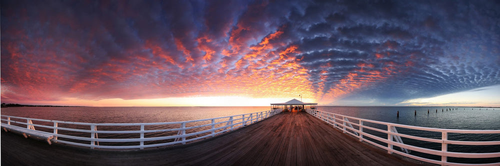 Unfolding Sun, Australia - Photography Print on Canvas - Canvas Panoramic Wall Art