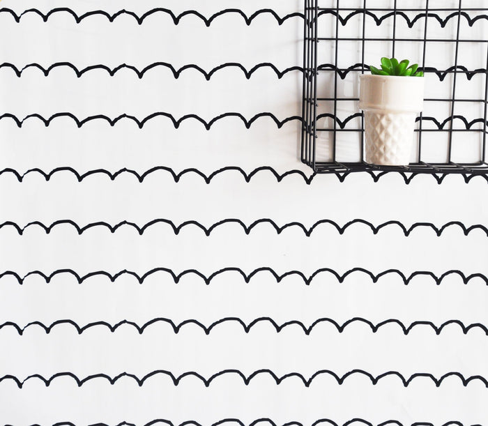 Sketchbook Scallop Removable Wall Paper