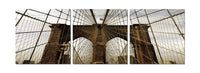 Brooklyn Bridge (Close Up) - Photography Triptych Print - 3 Panel Landscape Photography