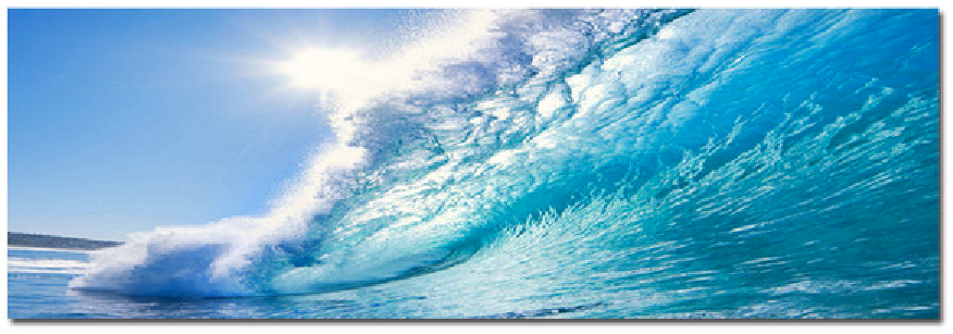 Surfs Up - Photography Print on Canvas - Canvas Panoramic Wall Art