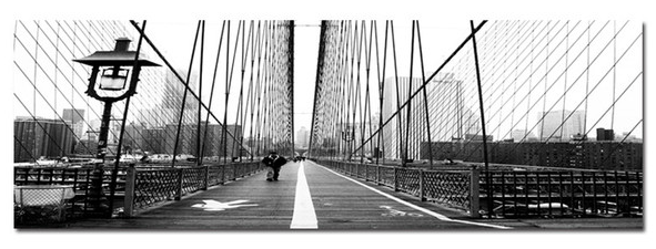 Brooklyn to NYC - Photography Print on Canvas - Canvas Panoramic Wall Art