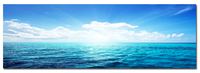Clouds on the Water - Photography Print on Canvas - Canvas Panoramic Wall Art
