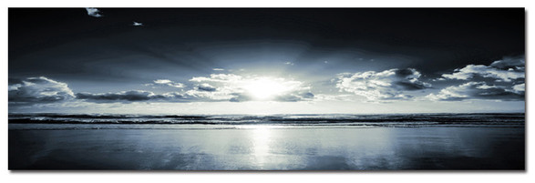 Chrome Sun - Photography Print on Canvas - Canvas Panoramic Wall Art