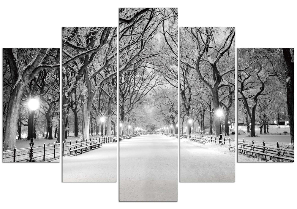 Central Park (Winter)#2  (HD Canvas 5-Panel)