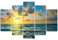 Sunset on the Atlantic #2 (HD Canvas 5-Panel)