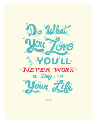 Do What You Love - Quote on Canvas - Inspirational Quote Canvas Wall Art