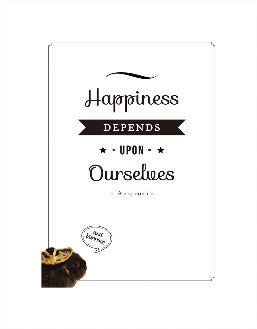 Happiness Depends Upon 2 - Quote on Canvas - Inspirational Quote Canvas Wall Art