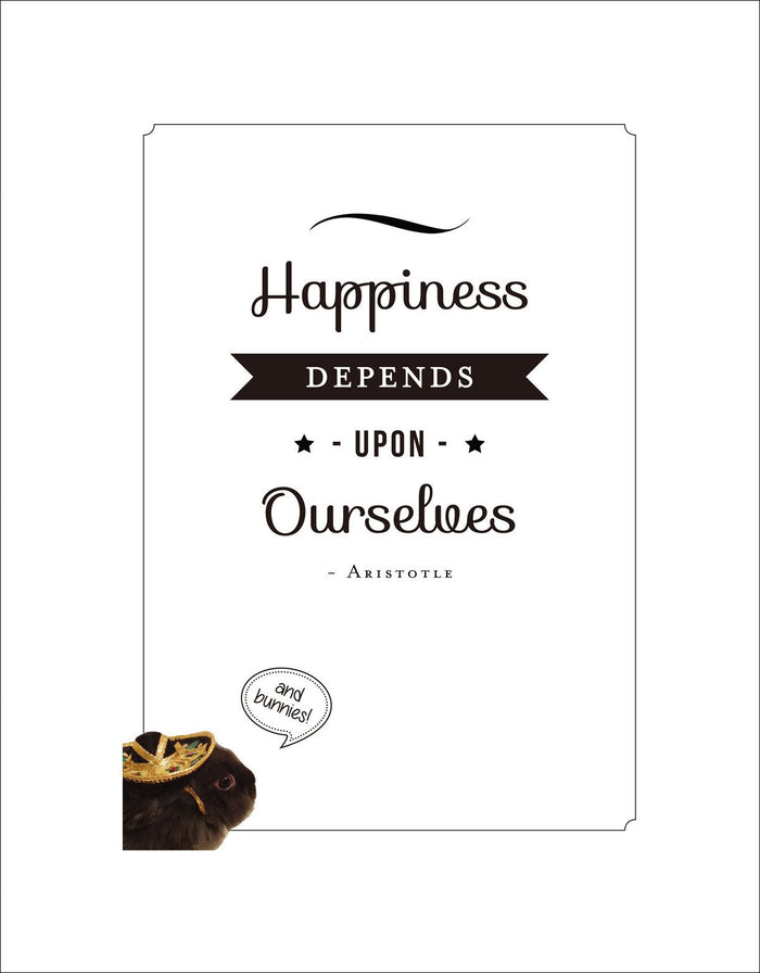 Happiness Depends Upon 2 - Quote on Canvas - Inspirational Quote Canvas Wall Art