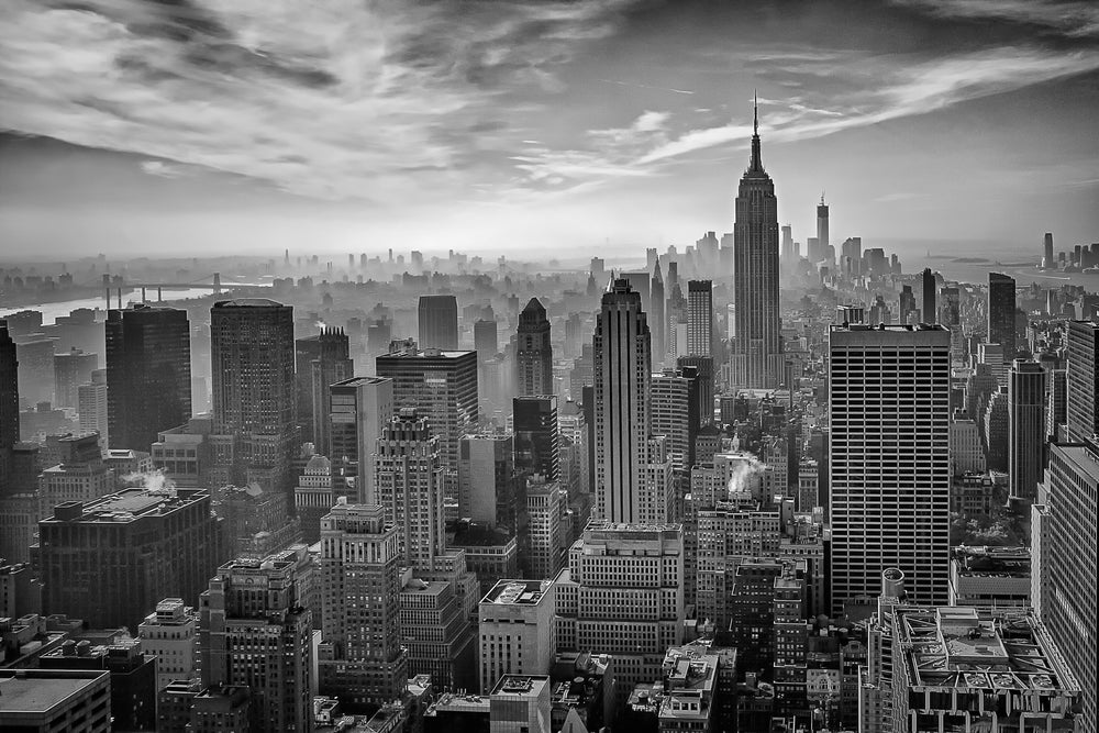 Black and white Empire state